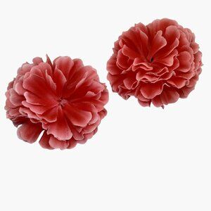 Carnation Boutonnieres Orange Lapel Pins Hair Clips Hairpins Accent Lot 2